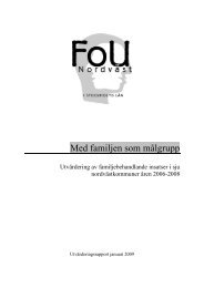 Med familjen som målgrupp - Utvärdering av ... - FoU Nordväst