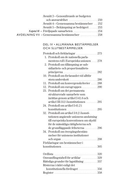 KONSTITUTION FÖR EUROPA