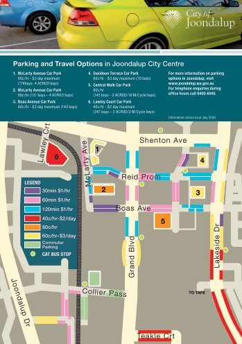 Parking Map - Joondalup Reception Centre