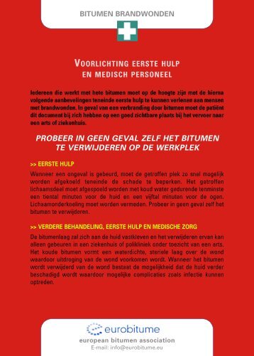 Bitumen brandwonden - Eurobitume