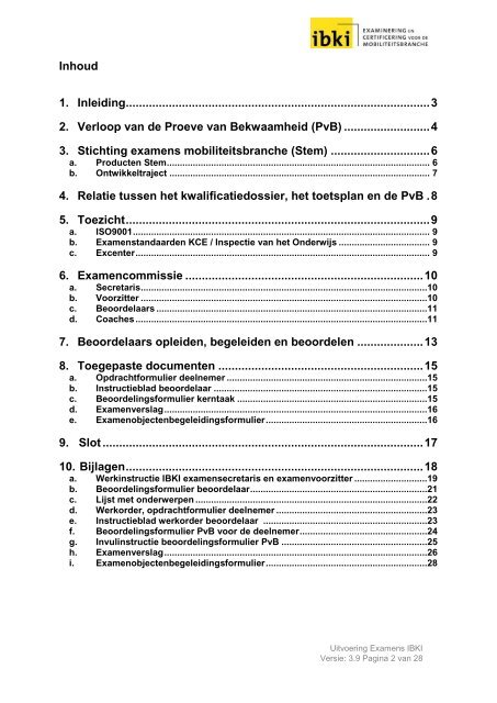 Verantwoordingsdocument - IBKI