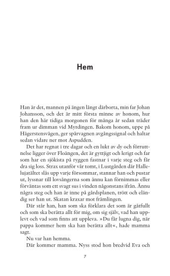 Provläs ett kapitel ur boken