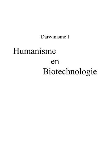 Humanisme en Biotechnologie - Filosofie.info