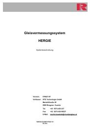 Gleisvermessungssystem HERGIE - Bahntechnik
