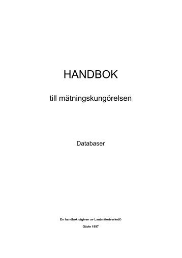 HMK - Databaser (pdf) - Lantmäteriet