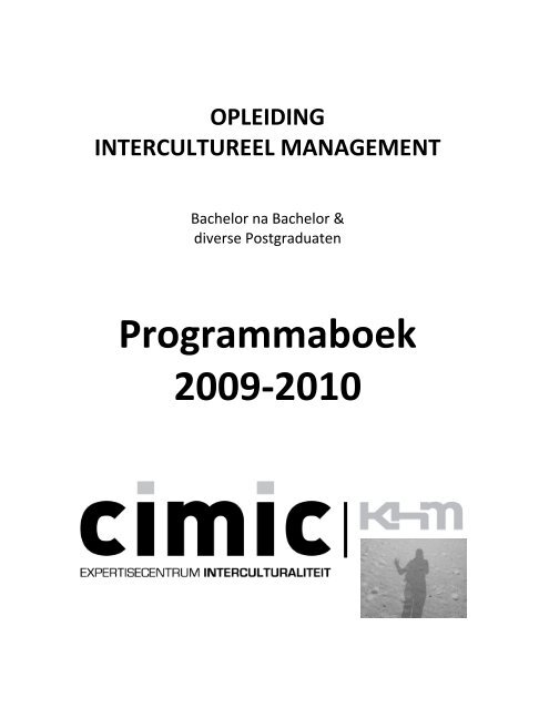 Programmaboek 2009-2010 - Cimic