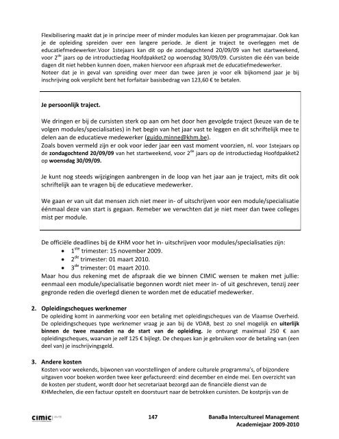 Programmaboek 2009-2010 - Cimic