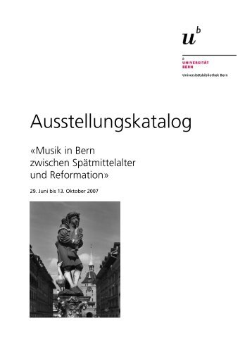 Online Ausstellungskatalog (PDF) - Universität Bern