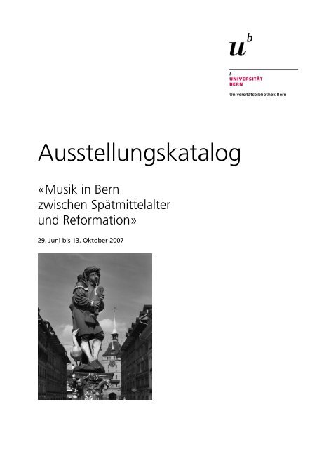 Online Ausstellungskatalog (PDF) - Universität Bern