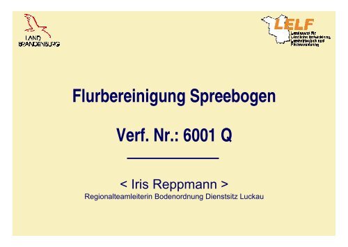 Flurbereinigung Spreebogen