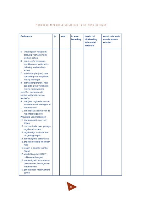Handboek veiligheid in en om scholen - Gemeente Heerlen