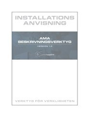 INSTALLATIONS ANVISNING - Svensk Byggtjänst