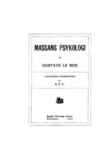 MASSANS PSYKOLOGI