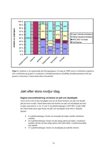 Redovisning av regeringsuppdrag regionalt ansvar för rovdjuren mm