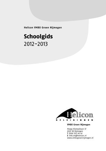 HE VN Schoolgids 2012-2013.pdf - VMBO Groen Nijmegen