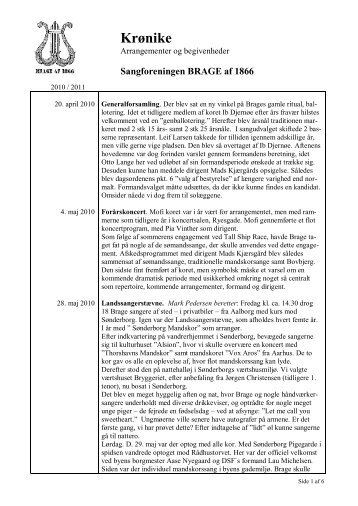 Sson 2010/2011 - Sangforeningen Brage af 1866