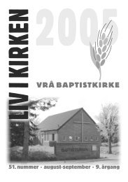 Liv i Kirken - Vrå Baptistkirke