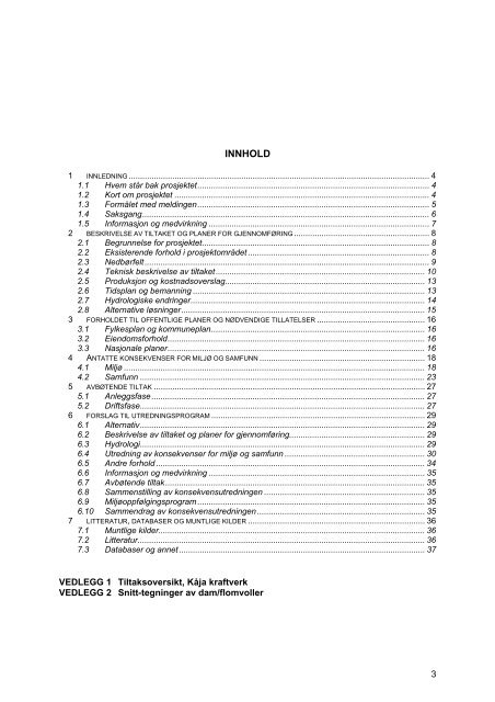 Kåja kraftverk (pdf) - Eidsiva Energi