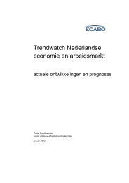 Trendwatch Nederlandse economie en arbeidsmarkt - Ecabo