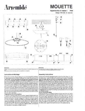 Instructions de Montage - Artemide