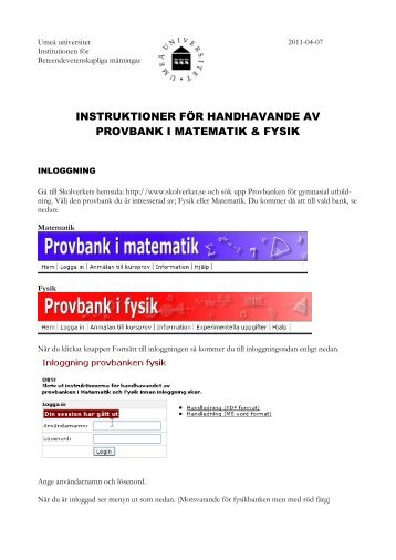 PDF format - Skolverkets Provbank i Fysik