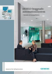 DESIGO byggnads- automationssystem - Industry - Siemens