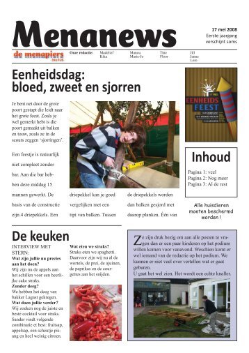 Eenheidsdag: bloed, zweet en sjorren De keuken Inhoud