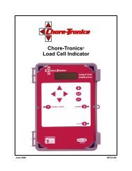 MT2316A CHORE-TRONICS® Load Cell Indicator