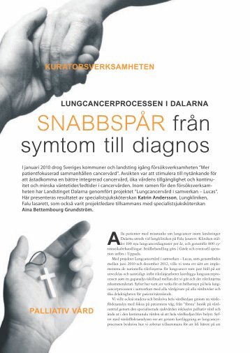 Läs artikeln här! - Onkologi i Sverige