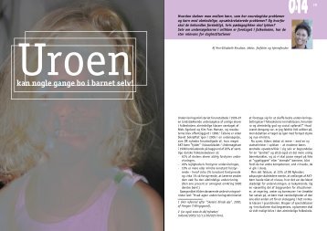 Artikel til ”Pædagogisk Tidsskrift 0-14 år” - Ann Elisabeth Knudsen