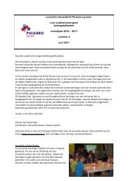 Leonardo-nieuwsbrief Picasso Lyceum voor ouders/verzorgers ...