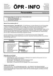 Personalakte - Staatlichen Schulamt Freiburg