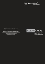 CLEAR CMOS - SilverStone