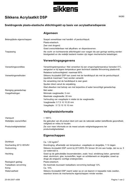 Sikkens Acrylaatkit DSP