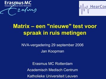 De bal vloog over de schutting - Ned Ver Audiologie(*)