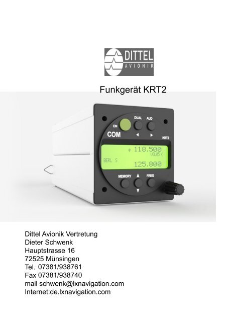 Dittel-Avionik-Funkgeräte und Transponder