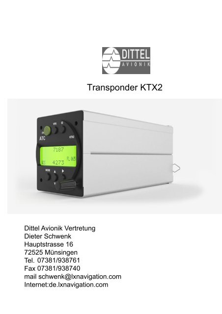 Dittel-Avionik-Funkgeräte und Transponder