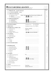 BYGGVARUDEKLARATION (mars –01) - Tarkett
