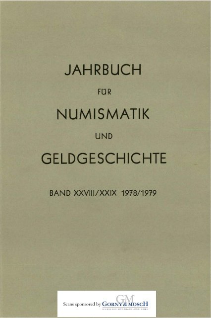 1978-1979 Band XXVIII-XXIX - Bayerische Numismatische ...