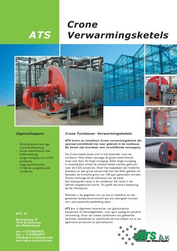 Crone Verwarmingsketels - ATS agro technical supplies BV