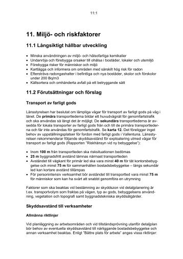 11 Miljö- och riskfaktorer - Vallentuna kommun