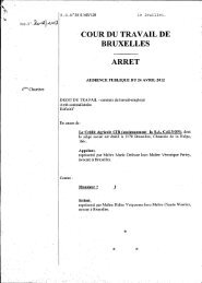 BRUXELLES ARRET