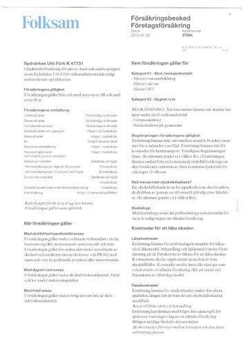 Försäkringsbesked