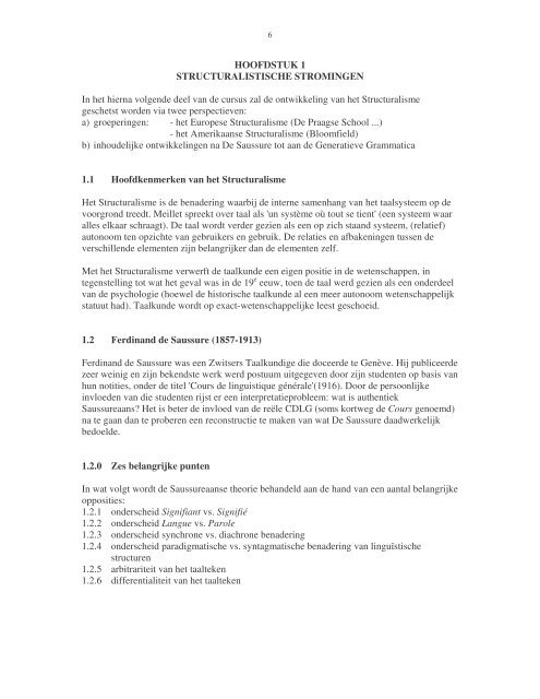 ALGEMENE TAALWETENSCHAP II (F460 - Prof. D ... - Babylon