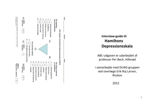 Hamiltons Depressionsskala - Psykiater.nu
