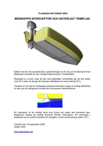 Båt m. midskepps interceptor - Jürgen Sass, Vaxholm, Sweden