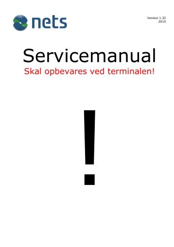 Download service manualen - Nets Shop