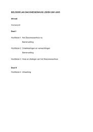 beleidsplan 2001-2005.pdf - Diaconessenhuis Leiden
