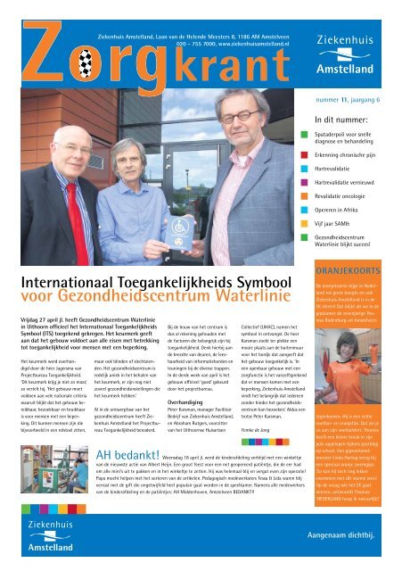 Zorgkrant juni 2012 - Ziekenhuis Amstelland