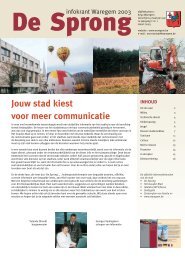 Jouw stad kiest voor meer communicatie - stad Waregem